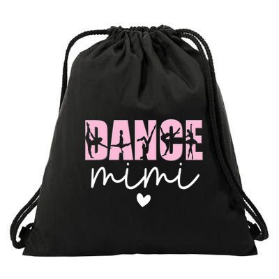 Dance Mimi Grandma Mimi Of A Dancer Dancing Mimi Drawstring Bag