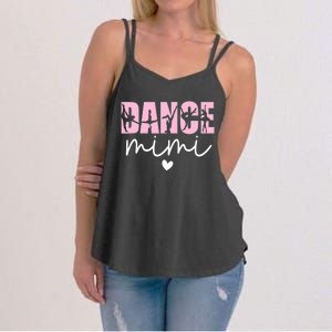 Dance Mimi Grandma Mimi Of A Dancer Dancing Mimi Women's Strappy Tank