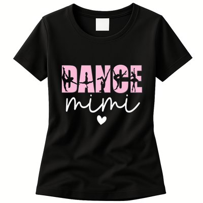 Dance Mimi Grandma Mimi Of A Dancer Dancing Mimi Womens T-Shirt
