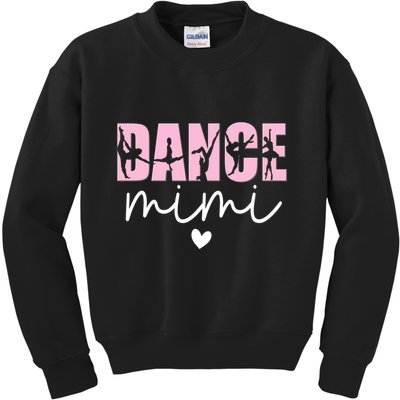 Dance Mimi Grandma Mimi Of A Dancer Dancing Mimi Kids Sweatshirt