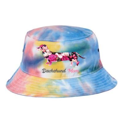 Dachshund Mom Gift Floral Doxie Mama MotherS Day Gift Tie Dye Newport Bucket Hat