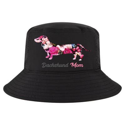 Dachshund Mom Gift Floral Doxie Mama MotherS Day Gift Cool Comfort Performance Bucket Hat