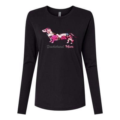 Dachshund Mom Gift Floral Doxie Mama MotherS Day Gift Womens Cotton Relaxed Long Sleeve T-Shirt