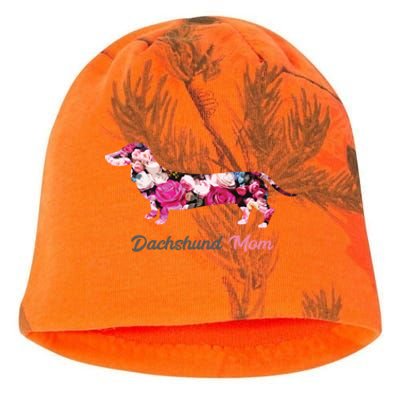 Dachshund Mom Gift Floral Doxie Mama MotherS Day Gift Kati - Camo Knit Beanie