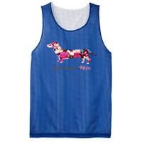 Dachshund Mom Gift Floral Doxie Mama MotherS Day Gift Mesh Reversible Basketball Jersey Tank