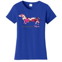 Dachshund Mom Gift Floral Doxie Mama MotherS Day Gift Women's T-Shirt