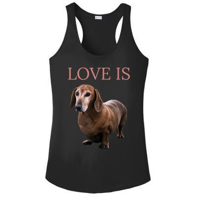 Dachshund Meaningful Gift Dog Mom Dad Gift Doxie Funny Gift Great Gift Ladies PosiCharge Competitor Racerback Tank