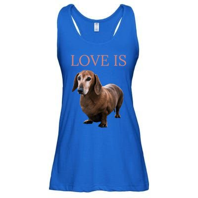 Dachshund Meaningful Gift Dog Mom Dad Gift Doxie Funny Gift Great Gift Ladies Essential Flowy Tank