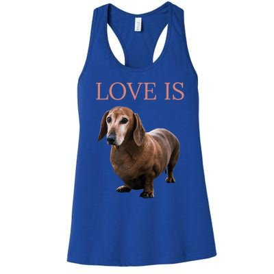 Dachshund Meaningful Gift Dog Mom Dad Gift Doxie Funny Gift Great Gift Women's Racerback Tank