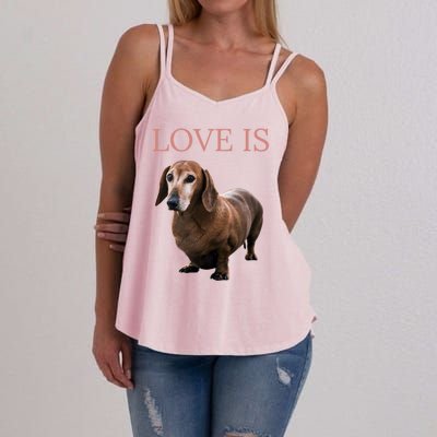 Dachshund Meaningful Gift Dog Mom Dad Gift Doxie Funny Gift Great Gift Women's Strappy Tank