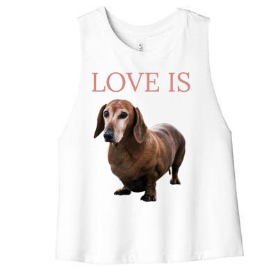 Dachshund Meaningful Gift Dog Mom Dad Gift Doxie Funny Gift Great Gift Women's Racerback Cropped Tank