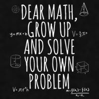 Dear Math Grow Up And Solve Your Own Problem Funny School Ladies PosiCharge Tri-Blend Wicking Tank