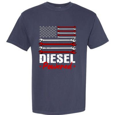 Diesel Mechanic Gifts Design On Back Garment-Dyed Heavyweight T-Shirt