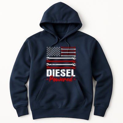 Diesel Mechanic Gifts Design On Back Hoodie