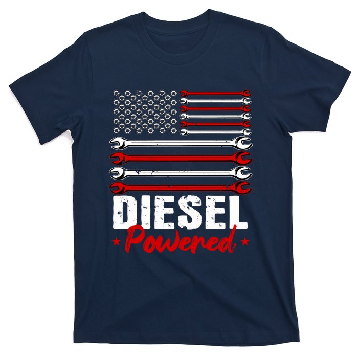 Diesel Mechanic Gifts Design On Back T-Shirt