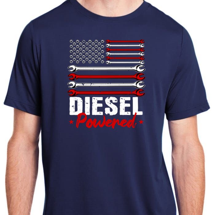 Diesel Mechanic Gifts Design On Back Adult ChromaSoft Performance T-Shirt