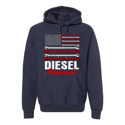 Diesel Mechanic Gifts Design On Back Premium Hoodie