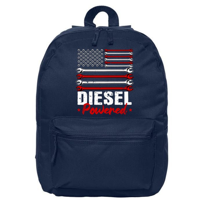 Diesel Mechanic Gifts Design On Back 16 in Basic Backpack