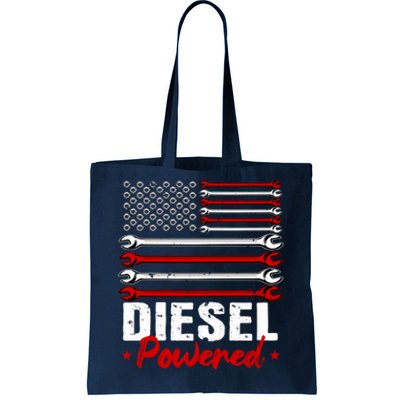 Diesel Mechanic Gifts Design On Back Tote Bag