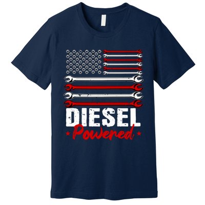 Diesel Mechanic Gifts Design On Back Premium T-Shirt