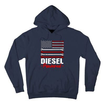 Diesel Mechanic Gifts Design On Back Tall Hoodie