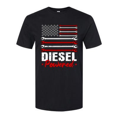 Diesel Mechanic Gifts Design On Back Softstyle CVC T-Shirt