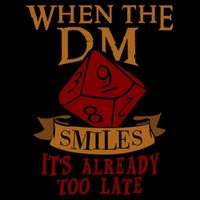 Dungeon Master Gift Dungeon Master  Geeky Gift When The Dungeon Master Smiles Flexfit Unipanel Trucker Cap
