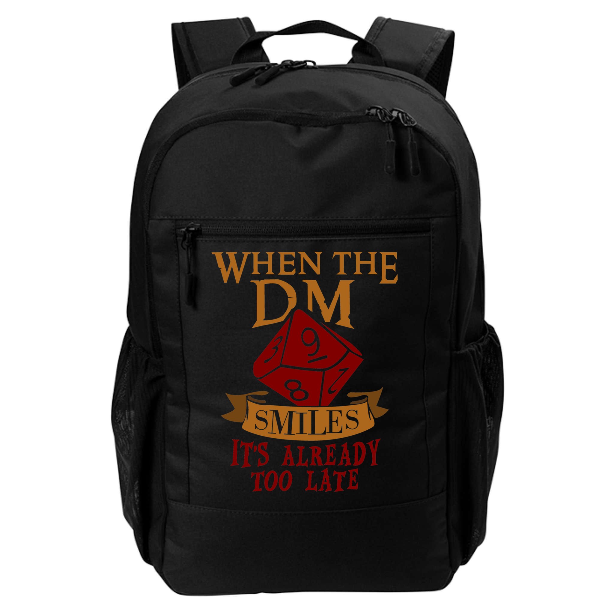 Dungeon Master Gift Dungeon Master  Geeky Gift When The Dungeon Master Smiles Backpack