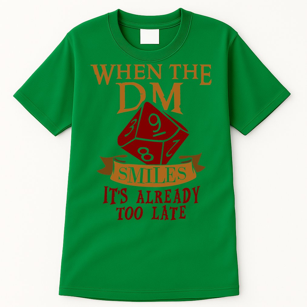 Dungeon Master Gift Dungeon Master  Geeky Gift When The Dungeon Master Smiles Tall T-Shirt