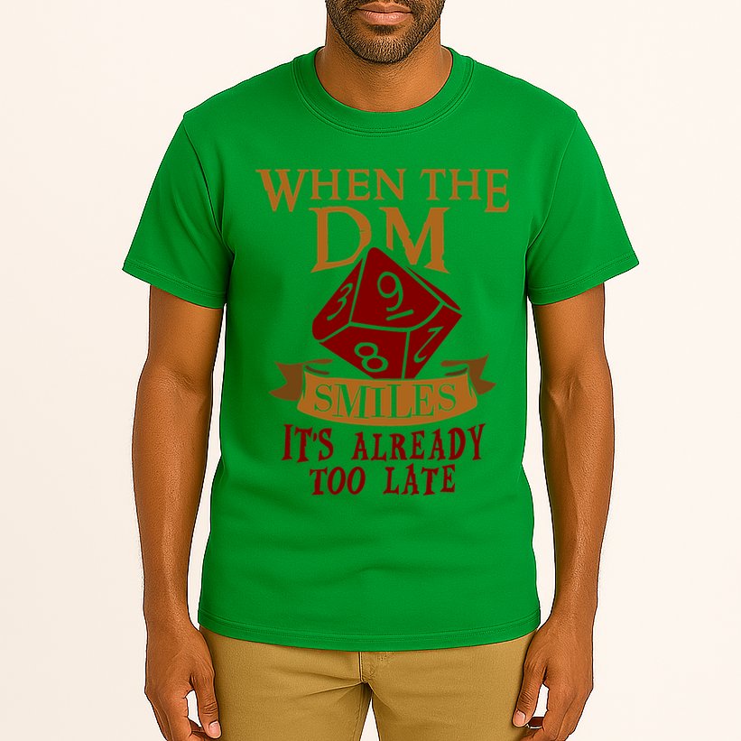 Dungeon Master Gift Dungeon Master  Geeky Gift When The Dungeon Master Smiles Tall T-Shirt