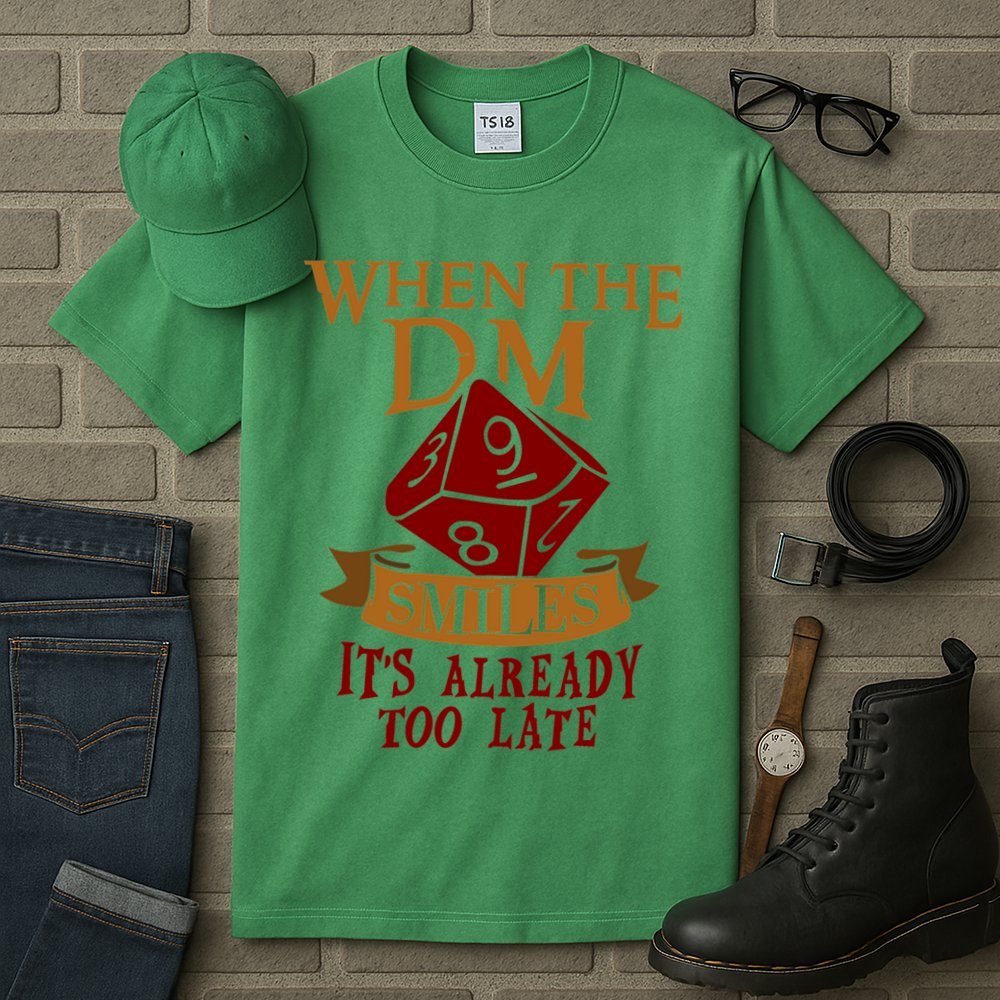 Dungeon Master Gift Dungeon Master  Geeky Gift When The Dungeon Master Smiles Tall T-Shirt