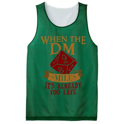 Dungeon Master Gift Dungeon Master  Geeky Gift When The Dungeon Master Smiles Mesh Reversible Basketball Jersey Tank