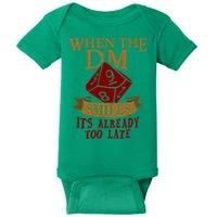 Dungeon Master Gift Dungeon Master  Geeky Gift When The Dungeon Master Smiles Baby Bodysuit