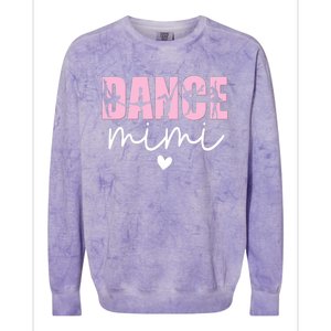 Dance Mimi Grandma Mimi Of A Dancer Dancing Mimi Colorblast Crewneck Sweatshirt