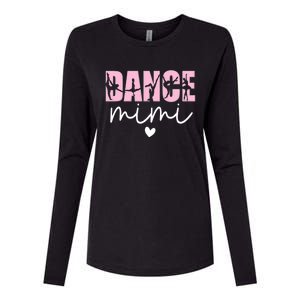 Dance Mimi Grandma Mimi Of A Dancer Dancing Mimi Womens Cotton Relaxed Long Sleeve T-Shirt