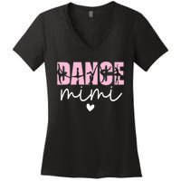 Dance Mimi Grandma Mimi Of A Dancer Dancing Mimi Women's V-Neck T-Shirt