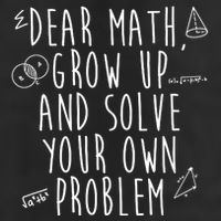 Dear Math Grow Up And Solve Your Own Problem Funny 7 Panel Mesh Trucker Snapback Hat