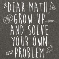 Dear Math Grow Up And Solve Your Own Problem Funny Cotton Canvas Backpack