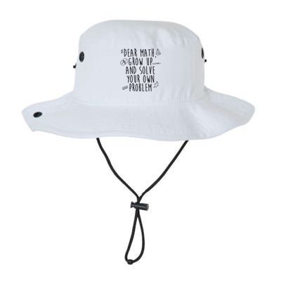 Dear Math Grow Up And Solve Your Own Problem Funny Legacy Cool Fit Booney Bucket Hat