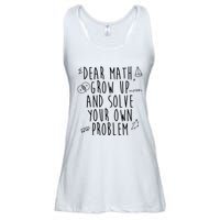 Dear Math Grow Up And Solve Your Own Problem Funny Ladies Essential Flowy Tank