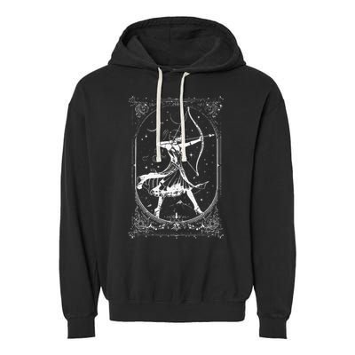 Diana Moon Goddess Celestial Deity Roman Mythology Garment-Dyed Fleece Hoodie