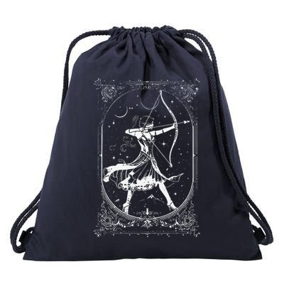 Diana Moon Goddess Celestial Deity Roman Mythology Drawstring Bag