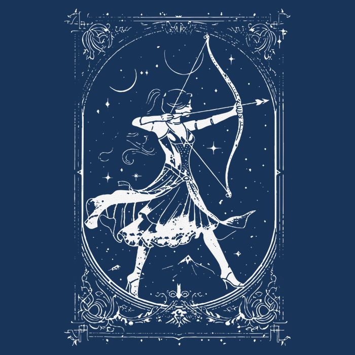 Diana Moon Goddess Celestial Deity Roman Mythology Cooling Performance Long Sleeve Crew