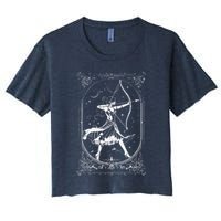 Diana Moon Goddess Celestial Deity Roman Mythology Women's Crop Top Tee