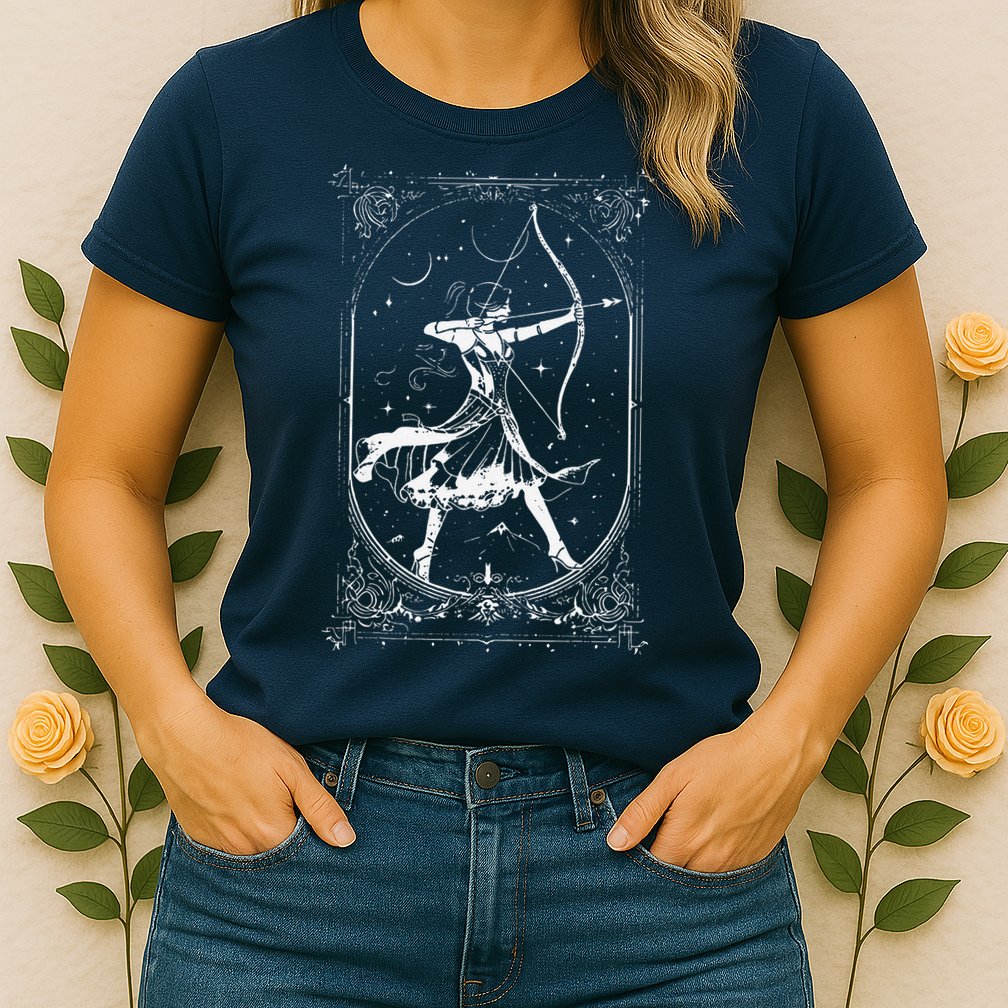 Diana Moon Goddess Celestial Deity Roman Mythology Womens T-Shirt