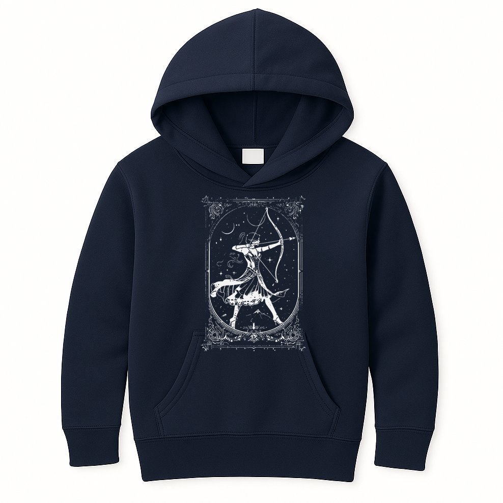 Diana Moon Goddess Celestial Deity Roman Mythology Kids Hoodie
