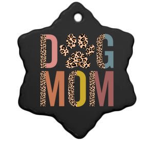 Dog Mom Half Leopard Dog Mama Fur Mom Puppy Dog Mommy Meaningful Gift Ceramic Star Ornament