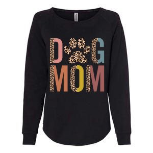 Dog Mom Half Leopard Dog Mama Fur Mom Puppy Dog Mommy Meaningful Gift Womens California Wash Sweatshirt