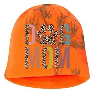 Dog Mom Half Leopard Dog Mama Fur Mom Puppy Dog Mommy Meaningful Gift Kati - Camo Knit Beanie