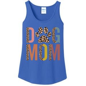 Dog Mom Half Leopard Dog Mama Fur Mom Puppy Dog Mommy Meaningful Gift Ladies Essential Tank